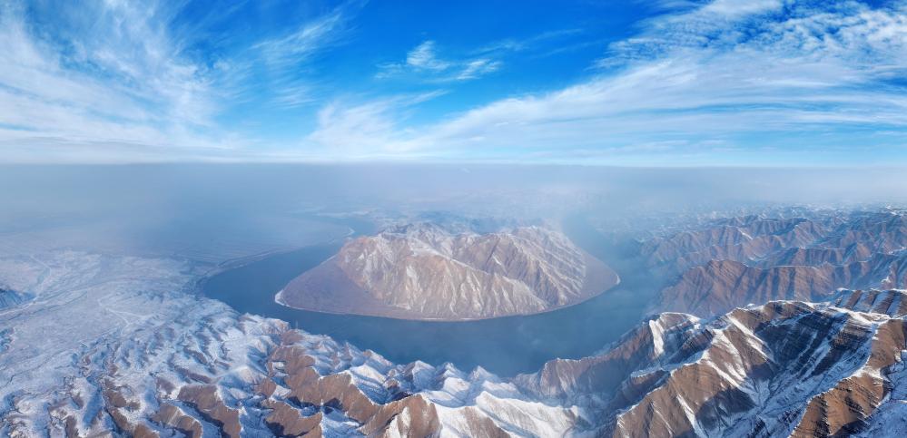 美丽中国丨雪落黄河景如画