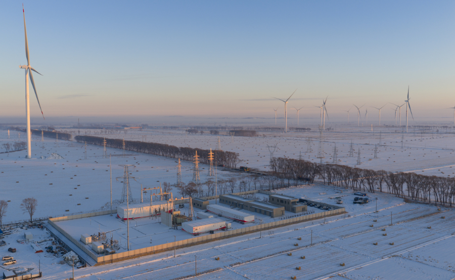 大唐开原庆云堡风电项目并网发电