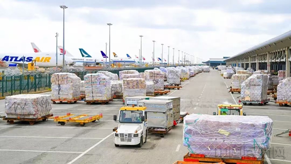 上海机场“抢鲜”保障生鲜年货供应