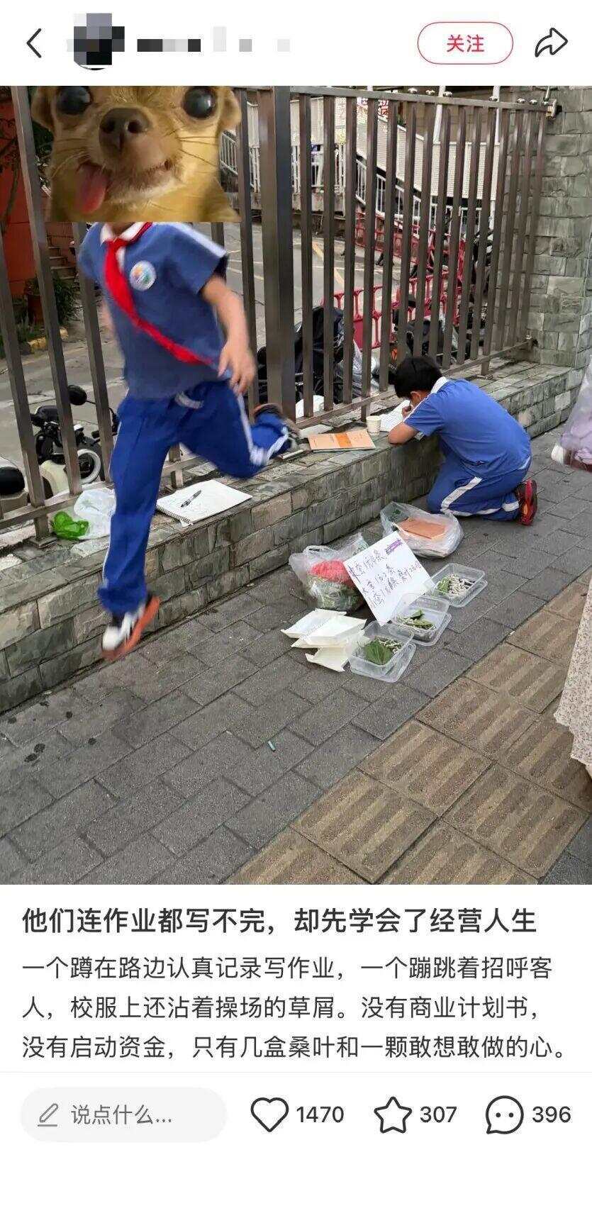 小孩哥街头边写作业边创业，网友：这很深圳