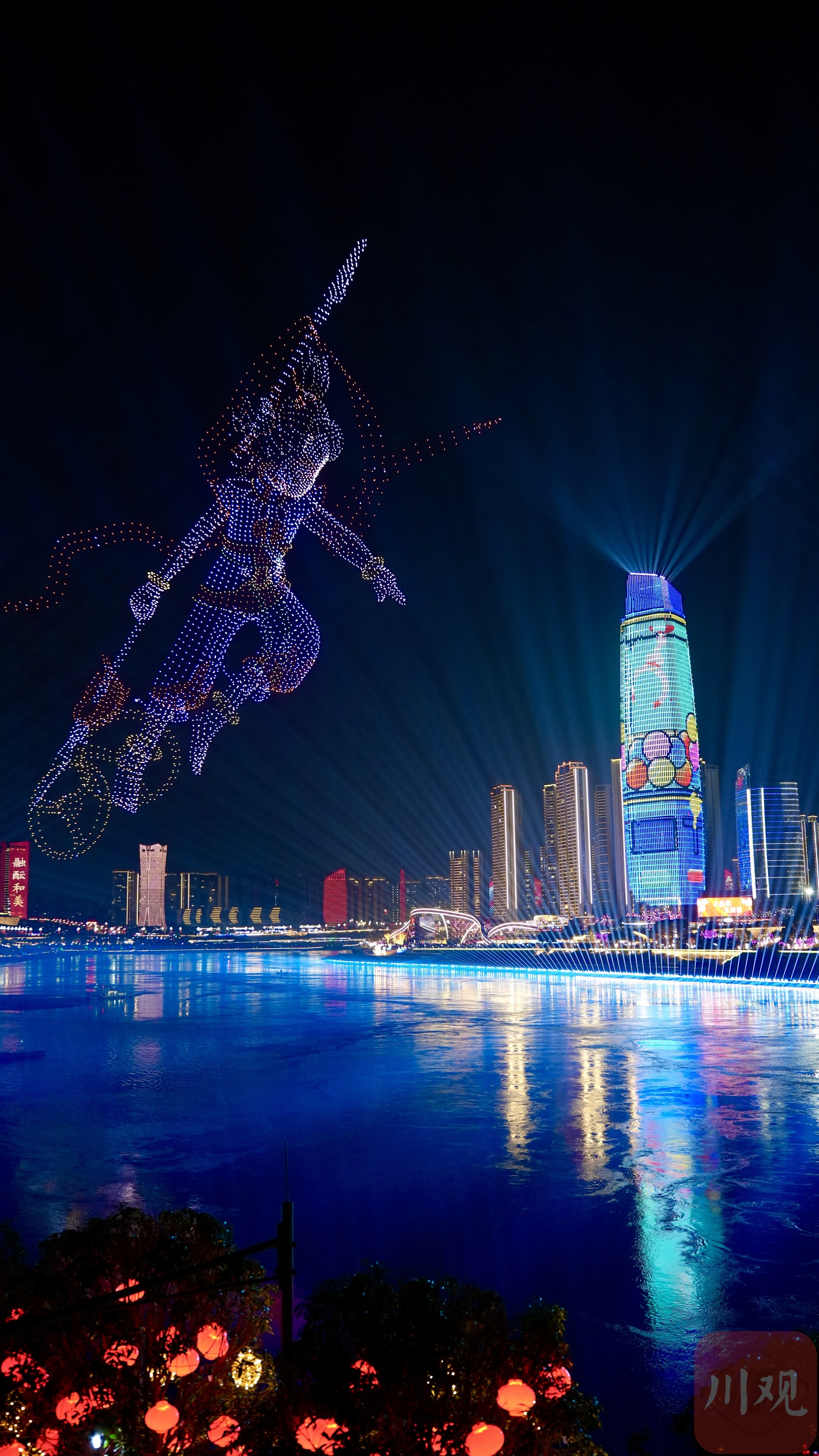 跟着春晚游宜宾丨60秒带你看宜宾最美新春夜景